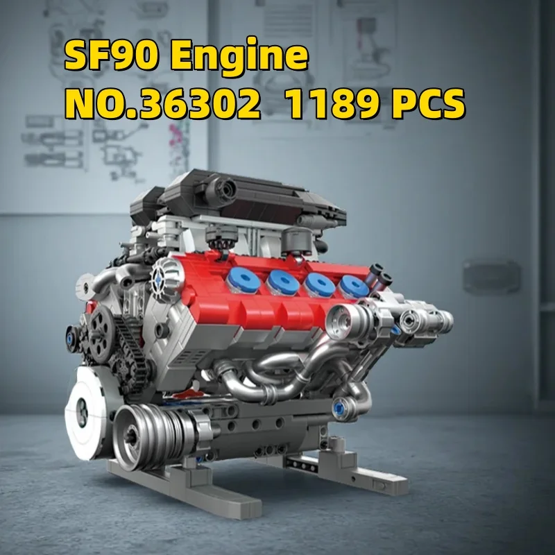 

1189 деталей STEM Technic Building Blocks DIY, набор для сборки №36302, конструктор SF90, развивающие игрушки для мальчиков, подарок для детей