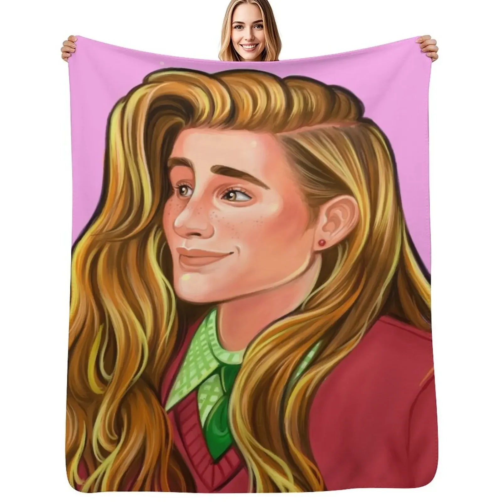 

Elliot Stardew Valley Bachelor Throw Blanket Plaid on the sofa Large Sofas Sofa Quilt Blanket