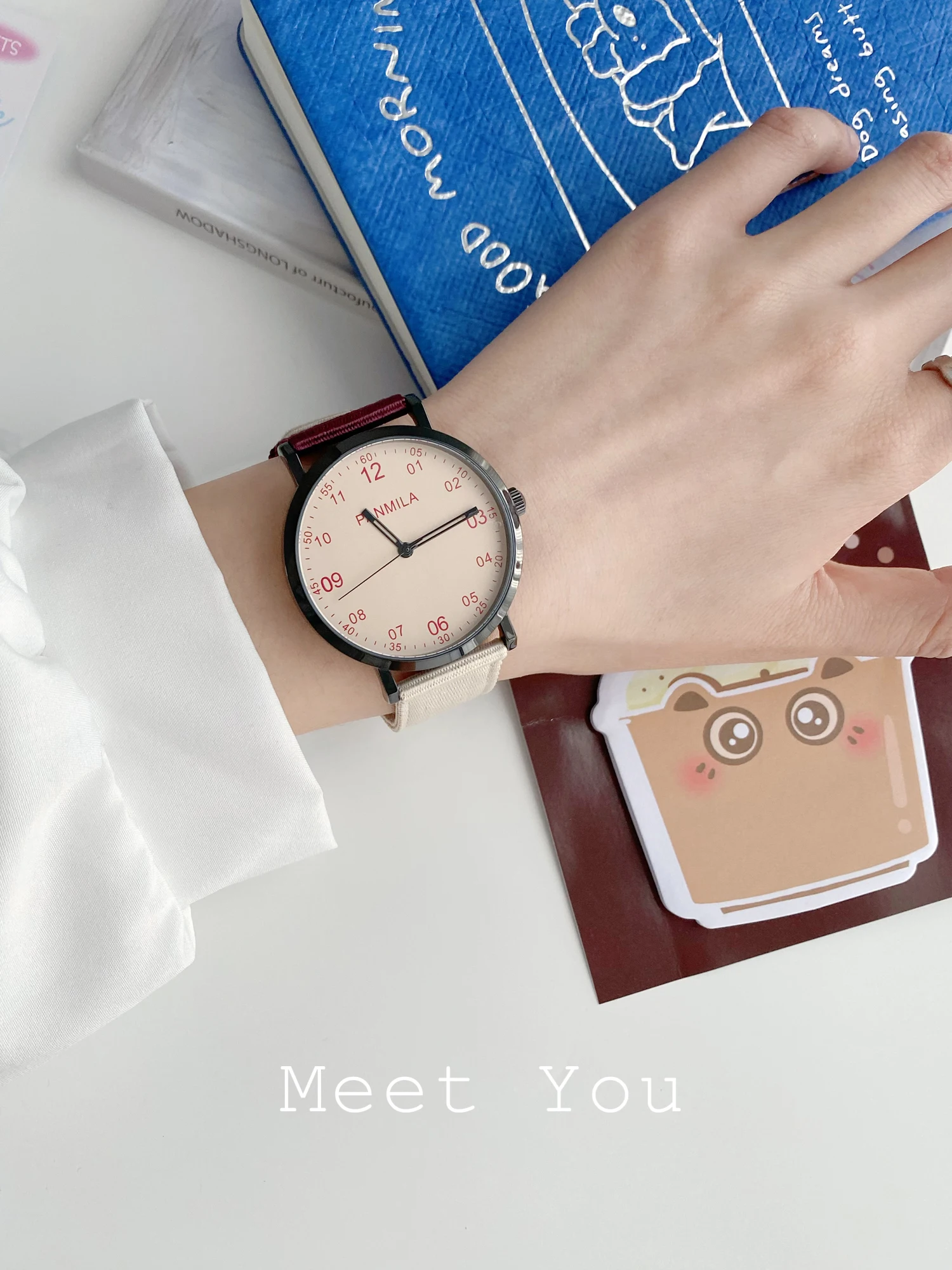 

High-Quality Canvas Strap Watches For Students, Both Male And Female; Men'S And Women'S Watches; Quartz Fashion Watches.