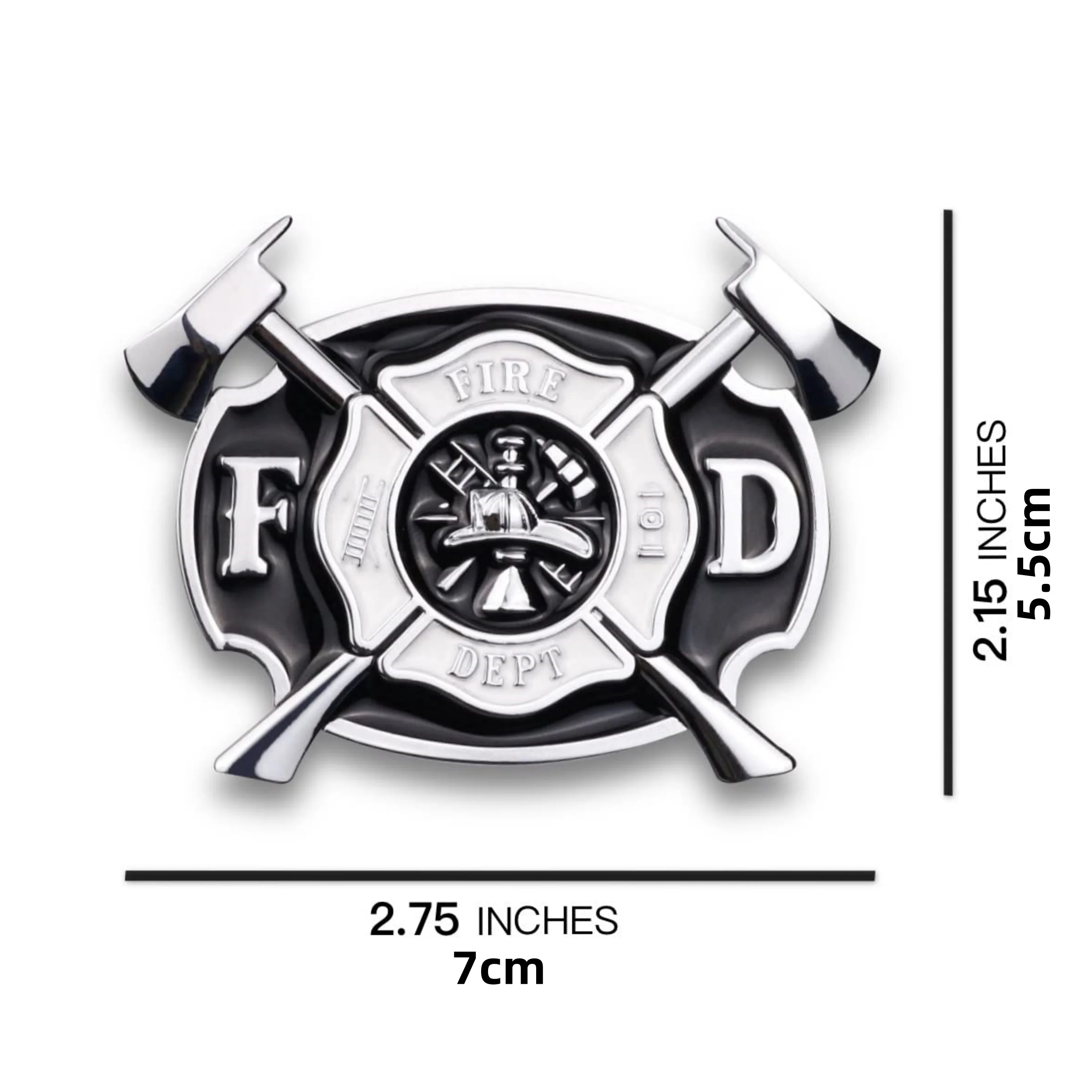 1pcs Firefighters car Metal emblem, suitable for cars, trucks, SUVs, as a decorative emblem on the side or rear of the car
