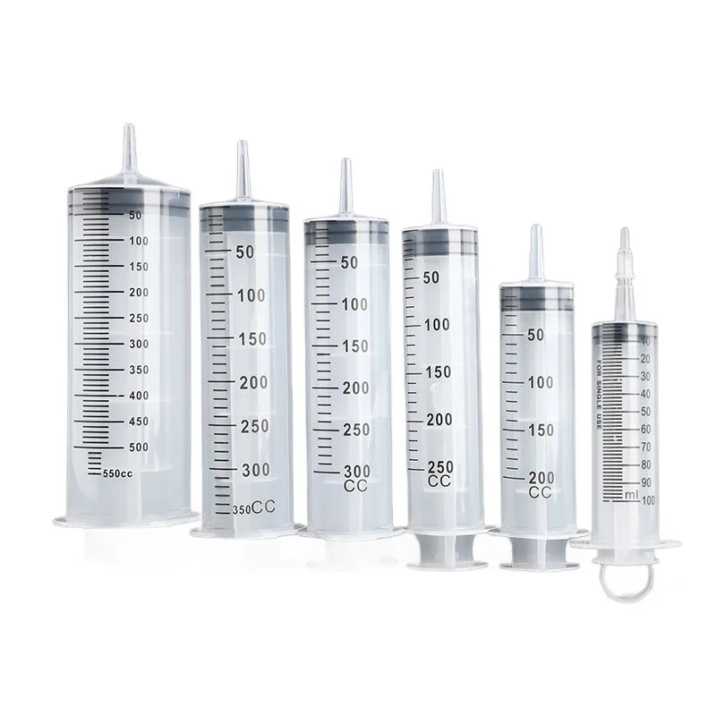 

1pc 150ml-1000ml Large Capacity Syringe Syringes Reusable Pump Measuring 1.0m Tube Feeding Ink Big Syringe Hydroponics Nutrient