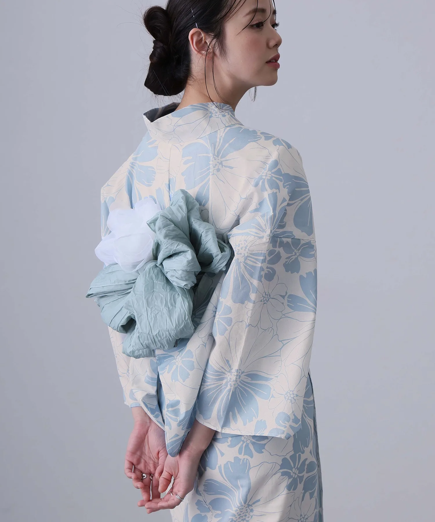 Traditional Yukata Kimono Cotton Linen Material Girl Dress 2026 Summer Collection Chinese Production Ethnic Wear Stage Costume