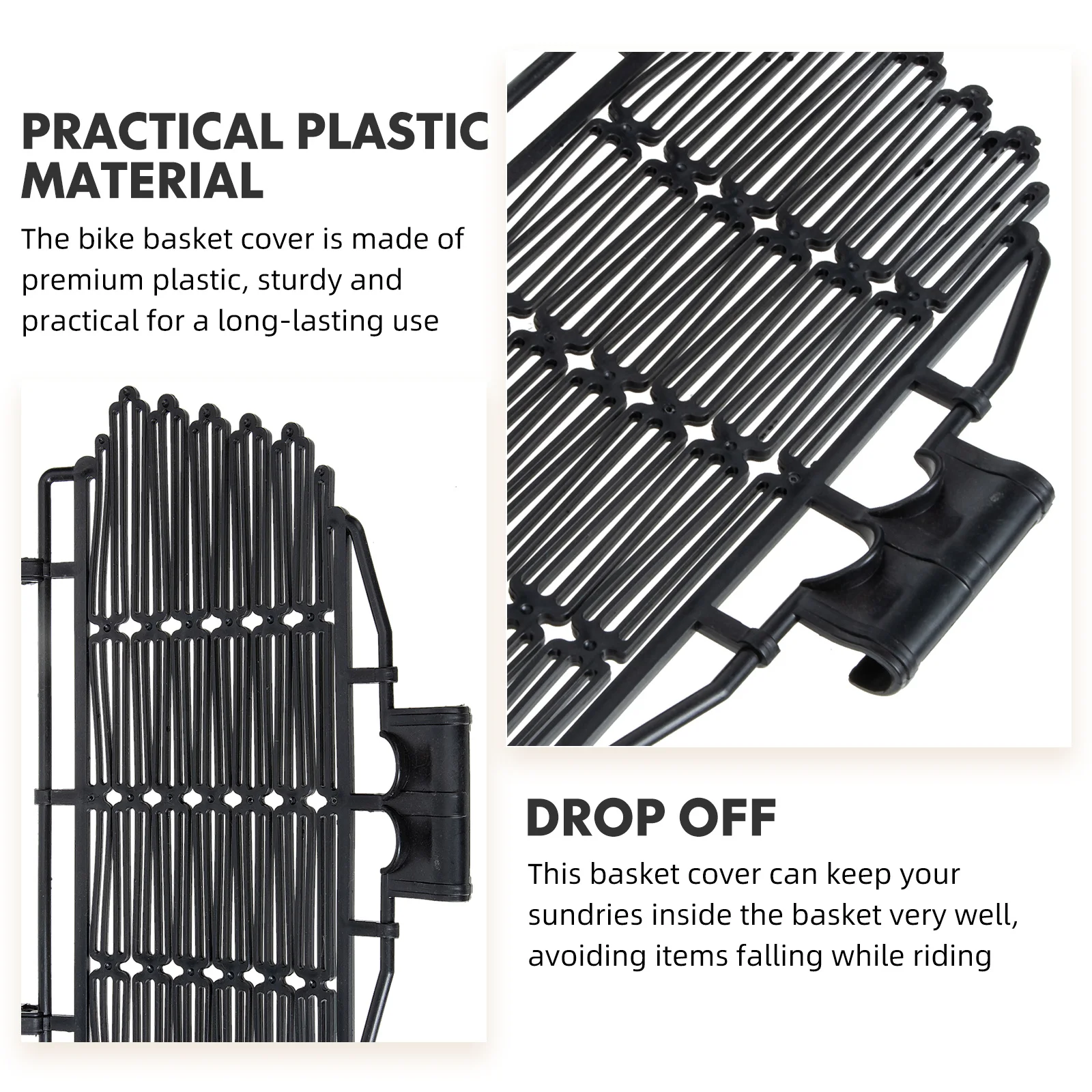 

Lightweight Bike Basket Cover Lid Cycling Accessory Easy Installation Sturdy Design Keep Sundries Inside Bike Basket Cover