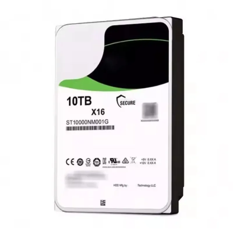 2pcsSt10000Nm001G Hdd Exos X16 10Tb 3.5 "Sata 6 جيجابايت/ثانية 56 ميجابايت محركات الأقراص الصلبة الداخلية لخادم المؤسسة Hdd St10000Nm003G