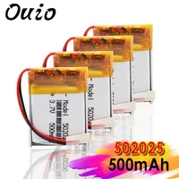 500mAh 3.7V 502025 Lithium Polymer Li-Po li ion Rechargeable Battery For toys speaker Tachograph MP3 MP4 GPS Bluetooth Lipo cell