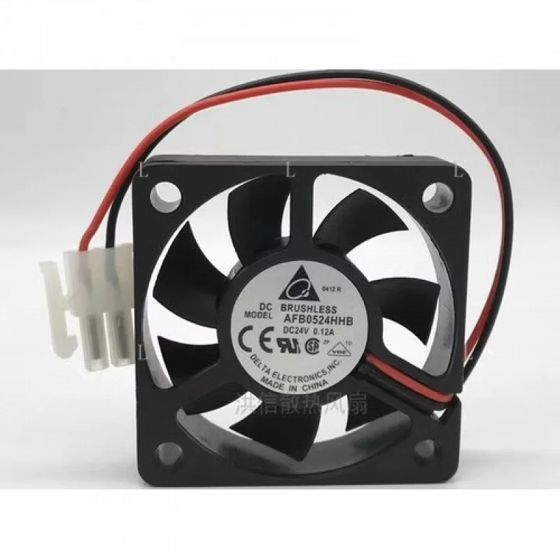 

L 1 PCS for DELTA Fan AFB0524HHB fan DC24V 0.12A 5015 5CM 50*15MM 2 wire