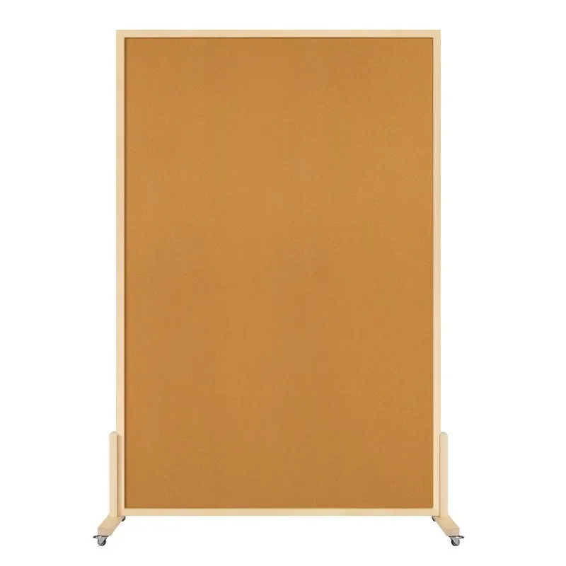 Removable cork panel screen with bracket and roller Bulletin board Message photo wall background