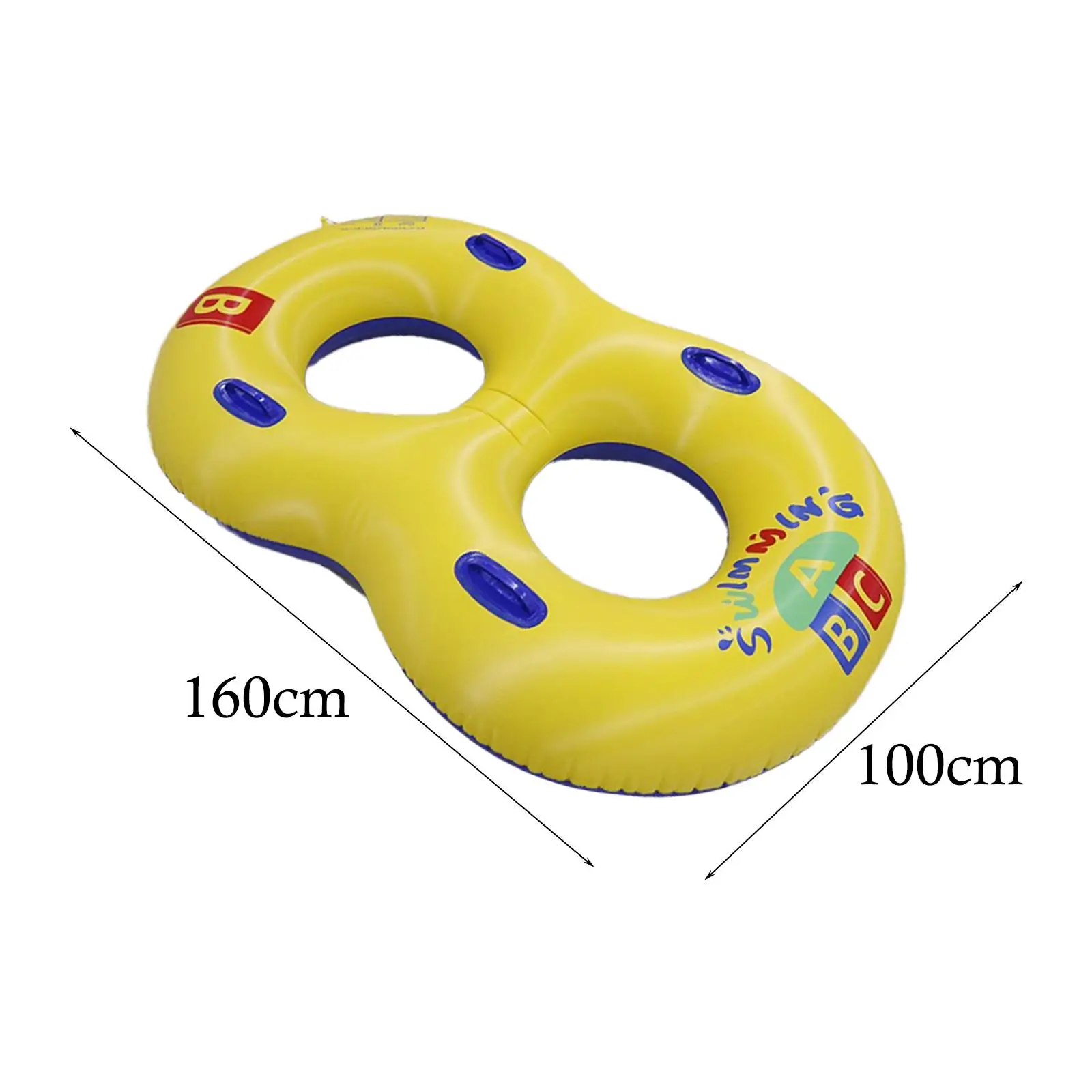 

Swimming Ring Adults with Handles Water Fun Toy Adult Swim Ring Swim Tube Pool Inflatable Float for Party Beach Summer Outdoor