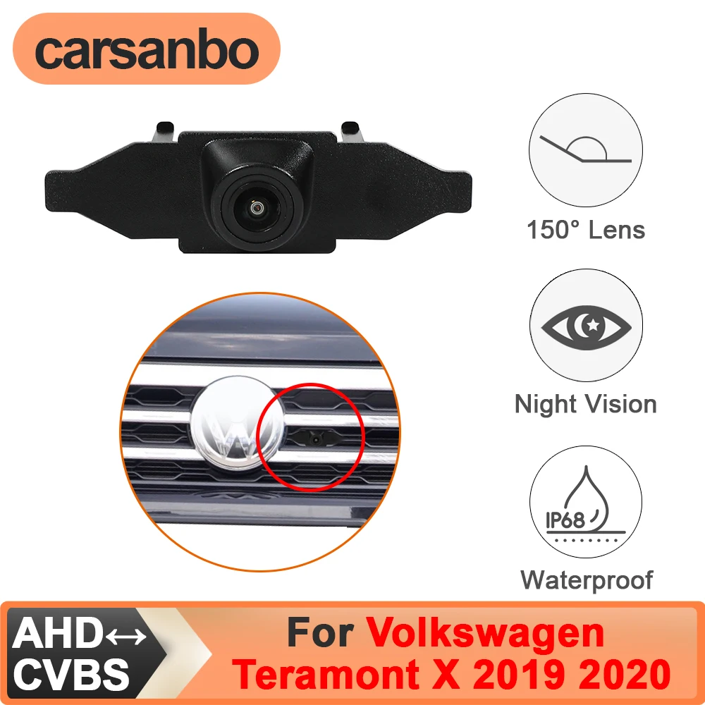Carsanbo For Volkswagen Teramont X 2019 2020 Car Front View Camera CCD AHD Night Vision 150° Fisheye Lens Waterproof Vehicle Cam