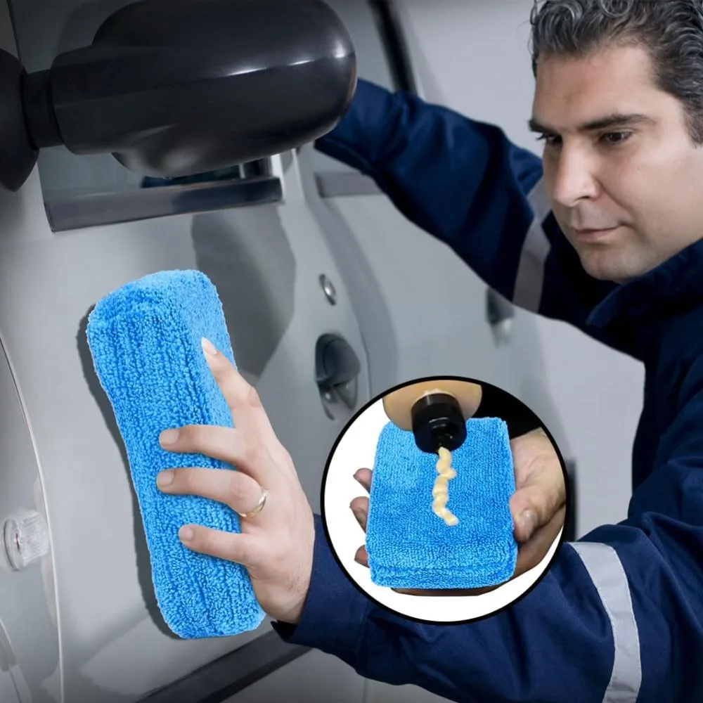 Scratch-Free Microfiber Applicator Pads for Car Wash & Wax, 8 Pack, 5x3 Inches