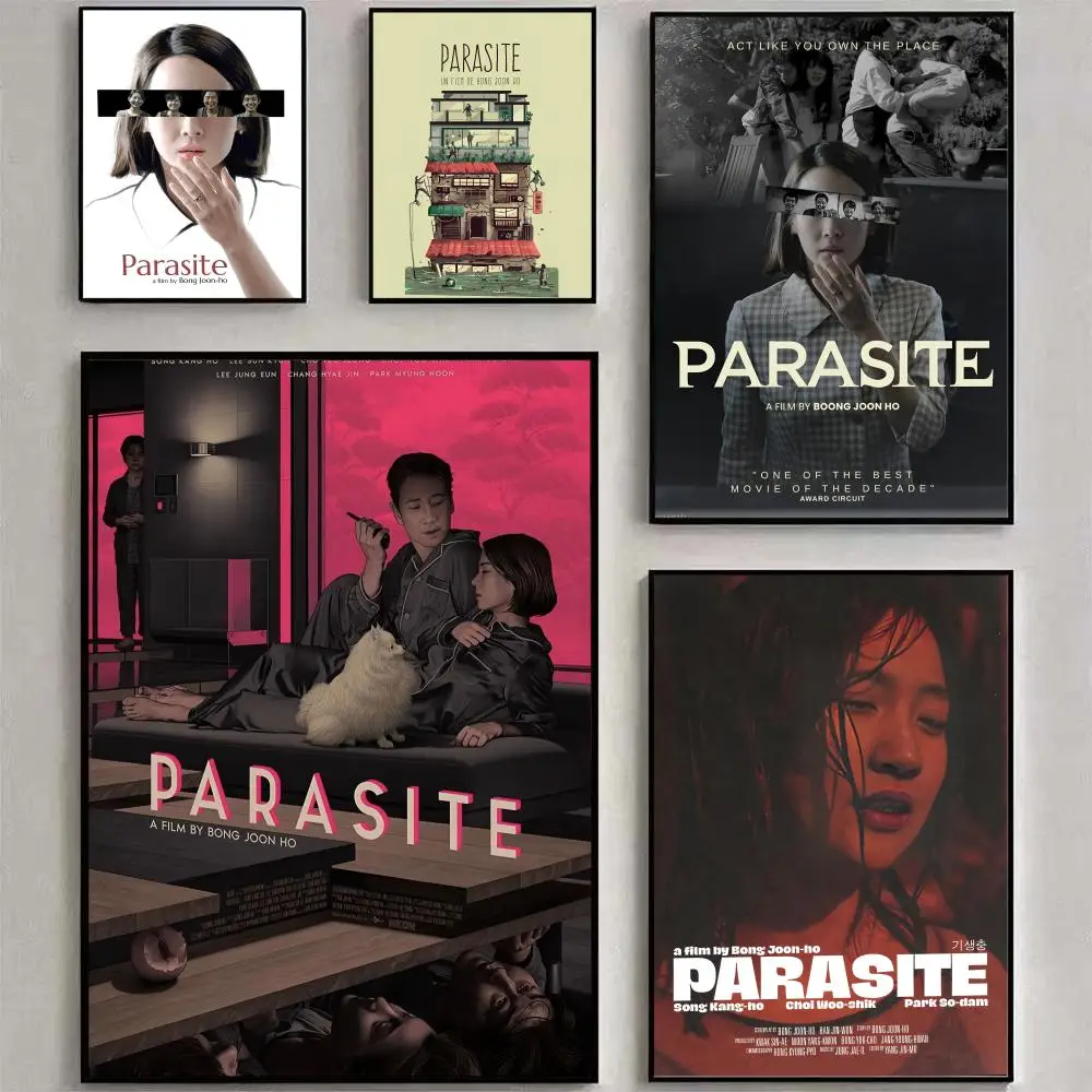 Parasite Korean Movie Painting Calligraphy Personalized Spaces Canvas Poster Wall Mural Art Photos for Room Home Decor