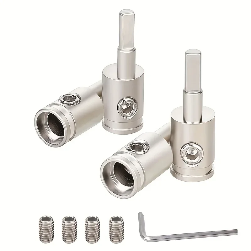 Car Stereo Audio Amp Input Reducer, 0 Gauge to 8 Gauge AWG Pin Power Ground Wire Adapter, 4pcs Set