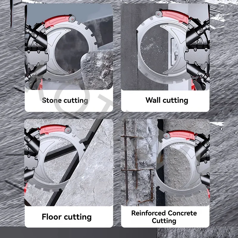 9500 W Last Hochfrequenz bürstenlose Ringsäge Hochleistungs-Schneidemaschine Ringsäge Betonwandschneidemaschine 220 V 3000 PRM