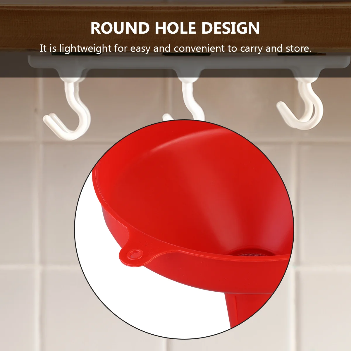 

Plastic Funnel For Oil Liquid Dry Goods Transfer Lightweight Filter Funnel Kitchen Bar Tool Practical Use