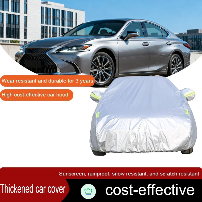 For Lexus ES ES250 ES300 ES330 ES350 ES300h Thick Car Cover Anti UV Sunshade Snow Rain Dustproof Windproof