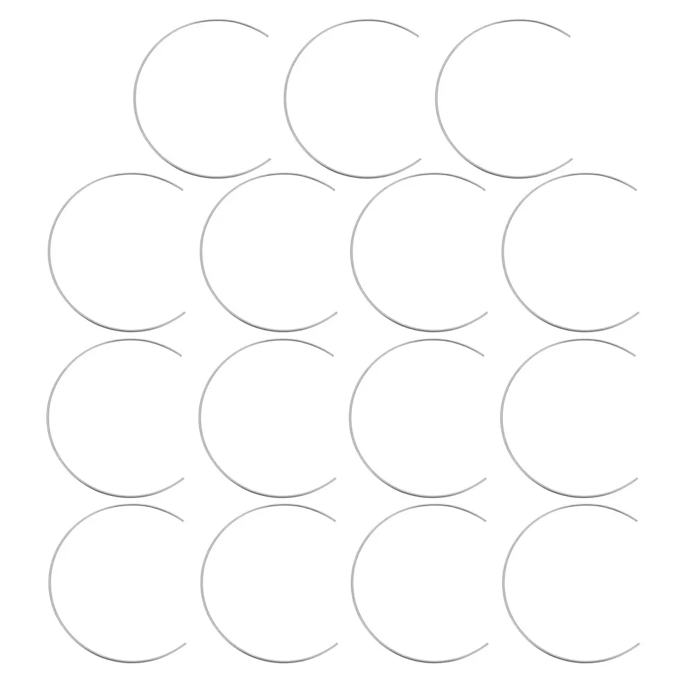 15Pcs Metal Hoop Rings 20cm Iron Half Circle for Dreamcatcher Macrame Wreath DIY Craft Supplies Metal Rings for Craft