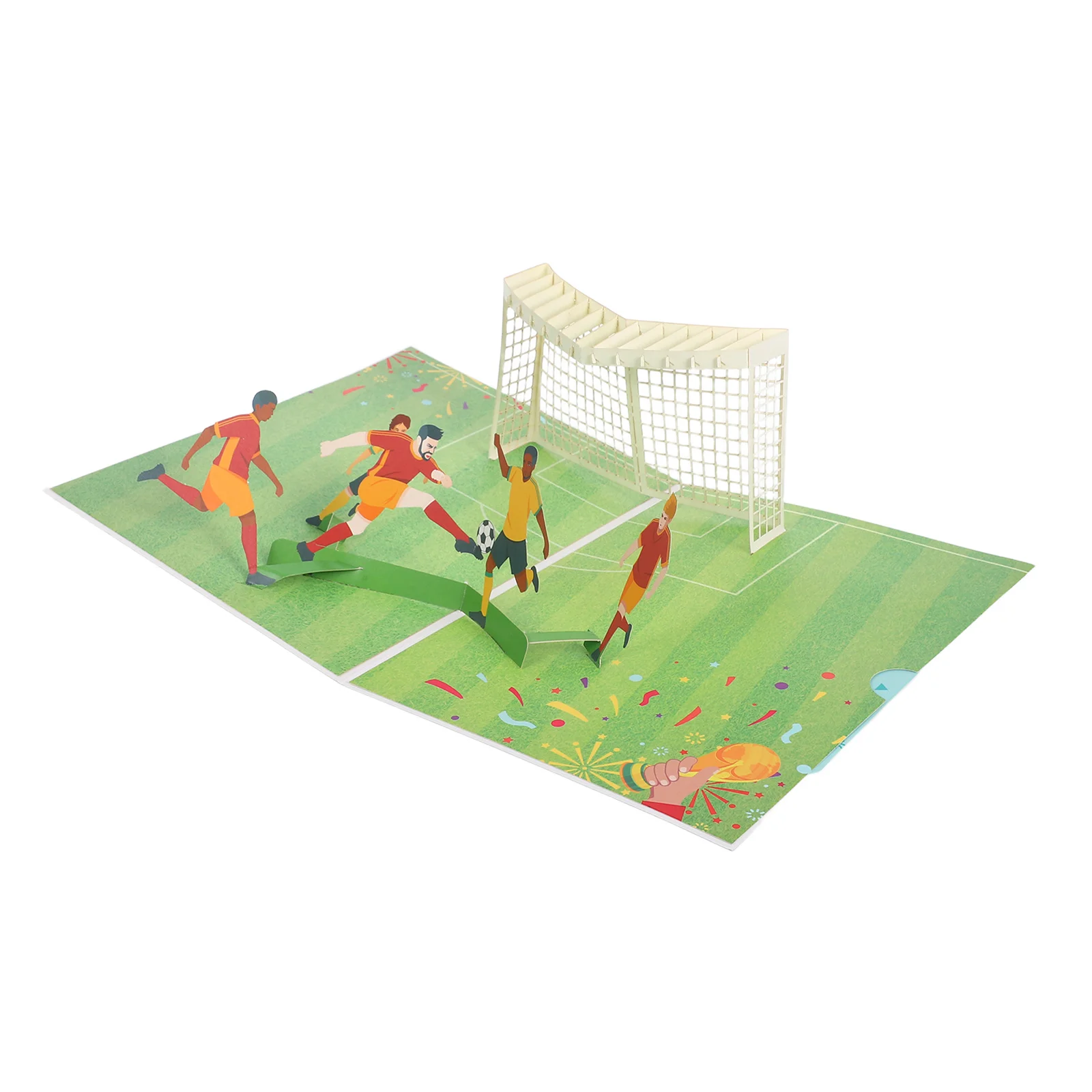

3D Football Pop Up Greeting Card For Birthday Festival Teens Adults Premium Paper Unique Design Compact Delicate Soccer