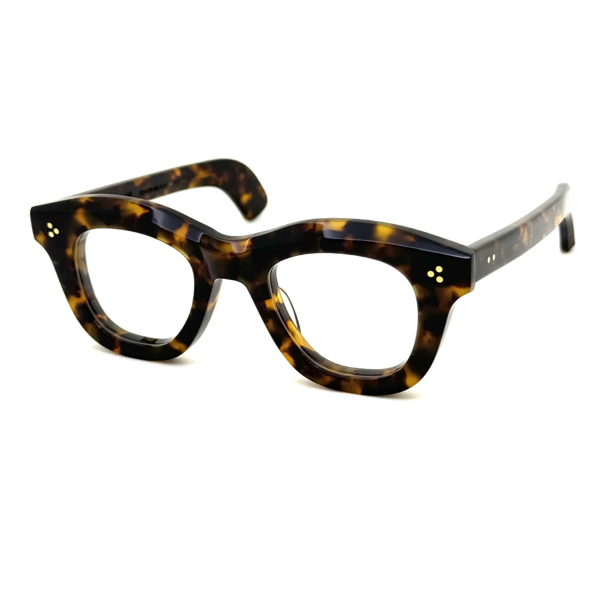 كبير مربع الحجم يدوية إيطاليا سوبر سميكة خلات الرجال النساء خمر إطار مشهد الرجعية وصفة طبية عدسة PL-003