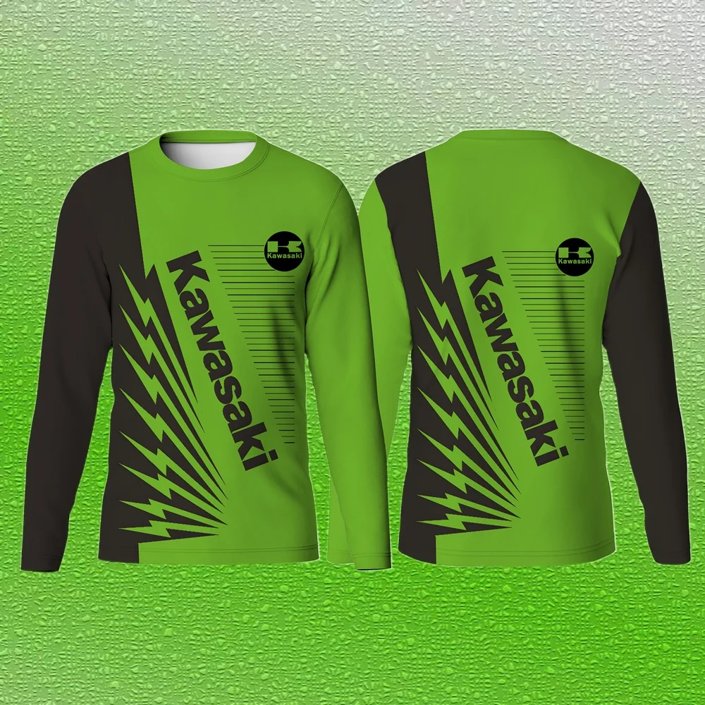 

2025/26 Kawasaki Off Road Enduro Мотокросс Джерси BMX Скорость скоростного спуска Велосипедная футболка для мужчин Mtb Джерси Велосипедная рубашка Длинная
