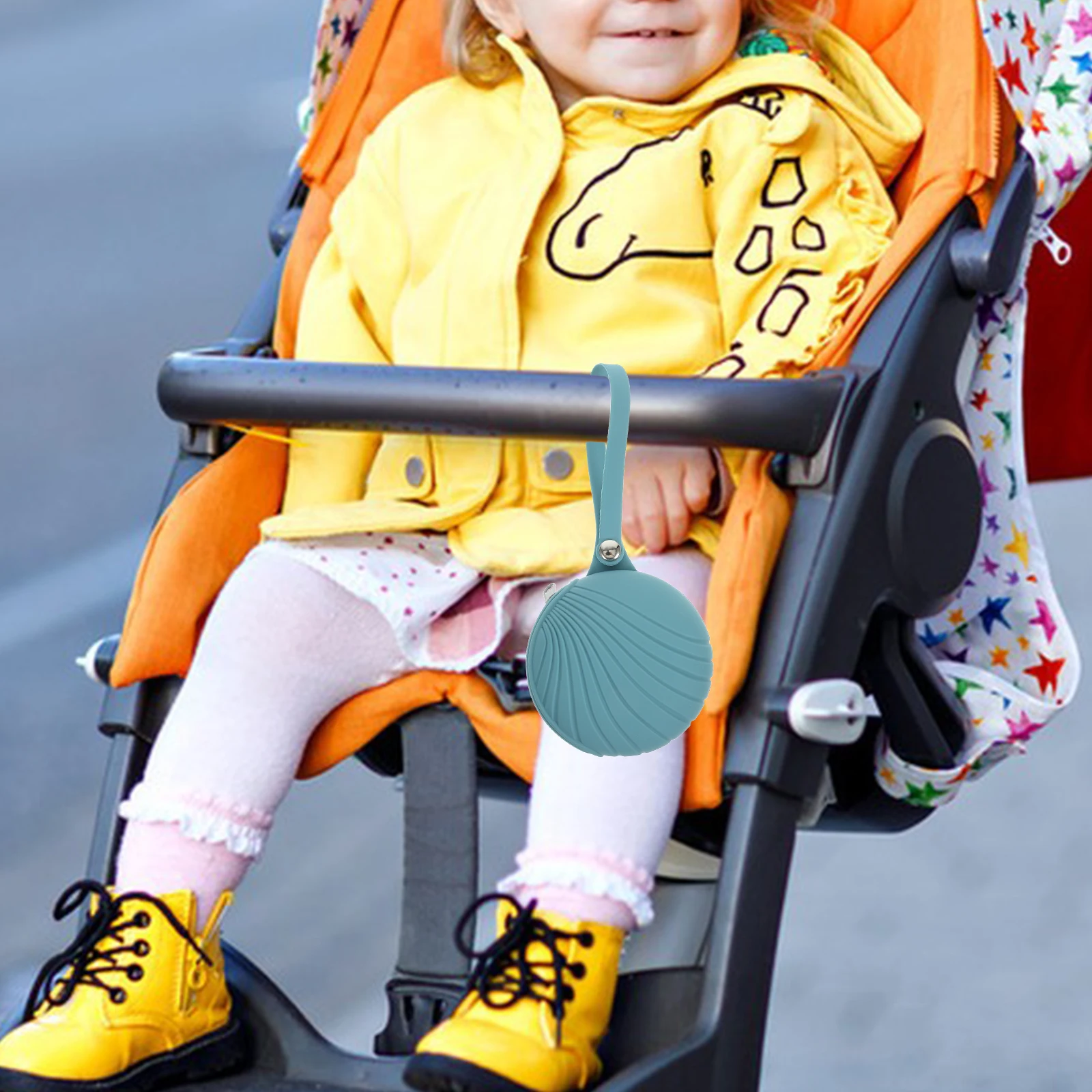 

Soft Silicone Pacifier Storage Pouch Portable Pacifier Bag Reusable Clip Holder Organizer Travel Case Stroller Purse Charm,