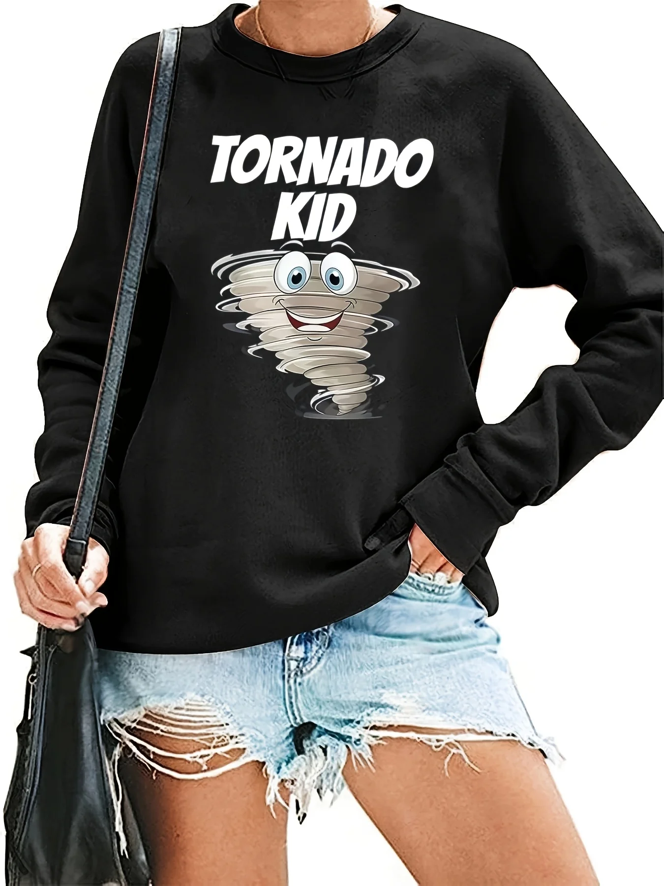 

Tornado Graphic Printing Autumn and Winter Cotton Men's and Women's Sweatshirts Outdoor Sports Leisure Fashion Trend Clothing