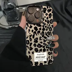 Ins Luxury Black Leopard Print Phone Case for Xiaomi Mi 14T 14 13 12 12T 11 Lite Poco X6 F6 F5 X5 F4 F3 X3 GT Pro 4G 5G Cover