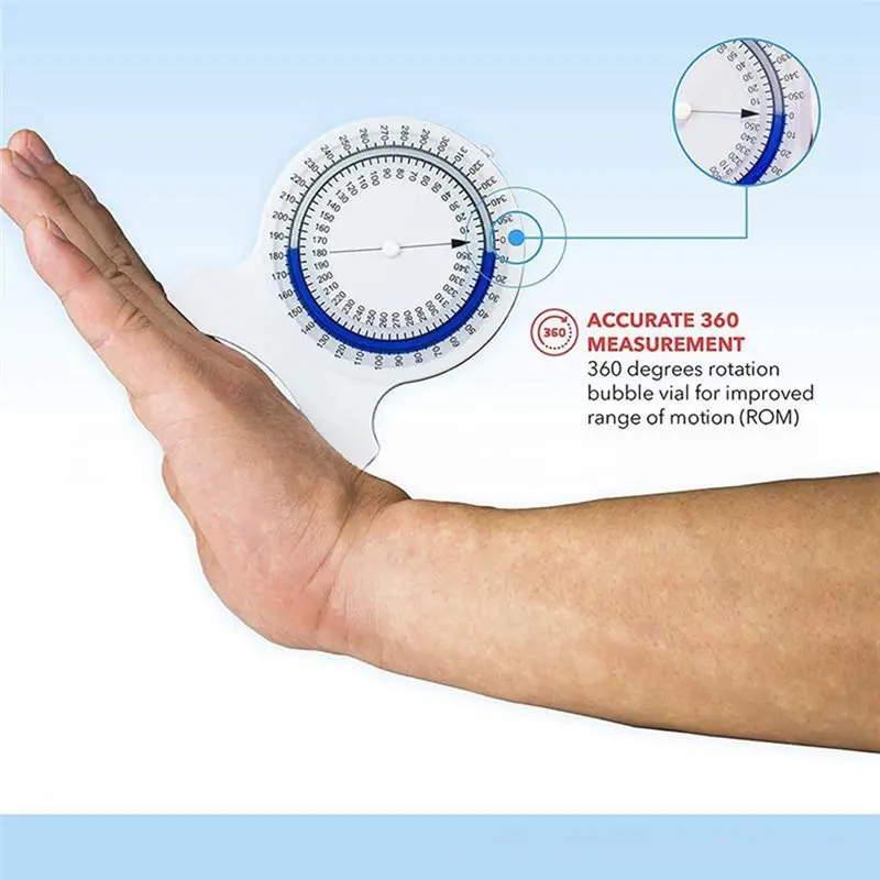 Inclinómetro T21C para fisioterapia, inclinómetro PT para rango de movimiento (ROM), inclinómetro de medidas para fisioterapeuta