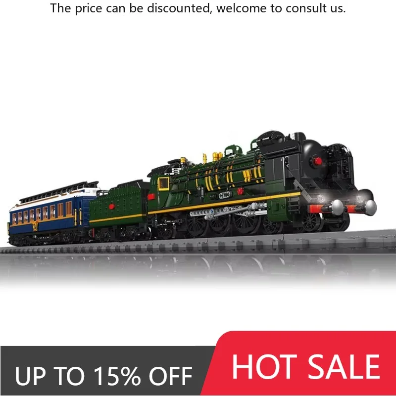 

Mould King 12025 Building Blocks Orient Express-French Railways SNCF 231 Steam Locomotive Mini Bricks Toy For Xmas Gift