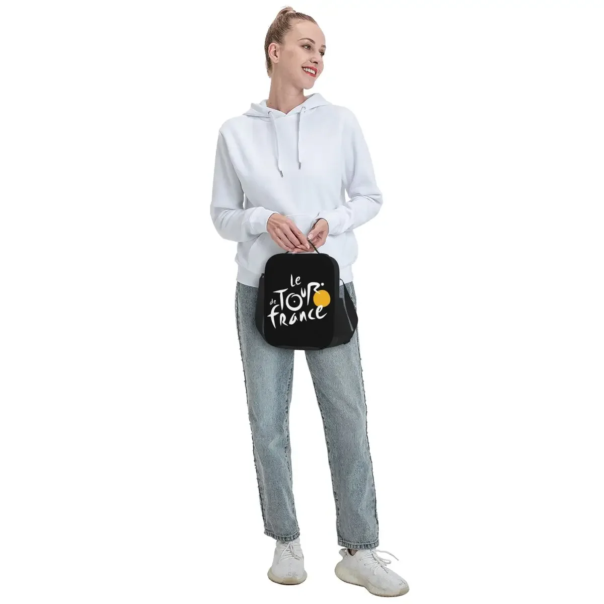 Custom Le Tour The France Lunch Bag para Mulheres, mais frio, quente, isolado, caixas para crianças, escola