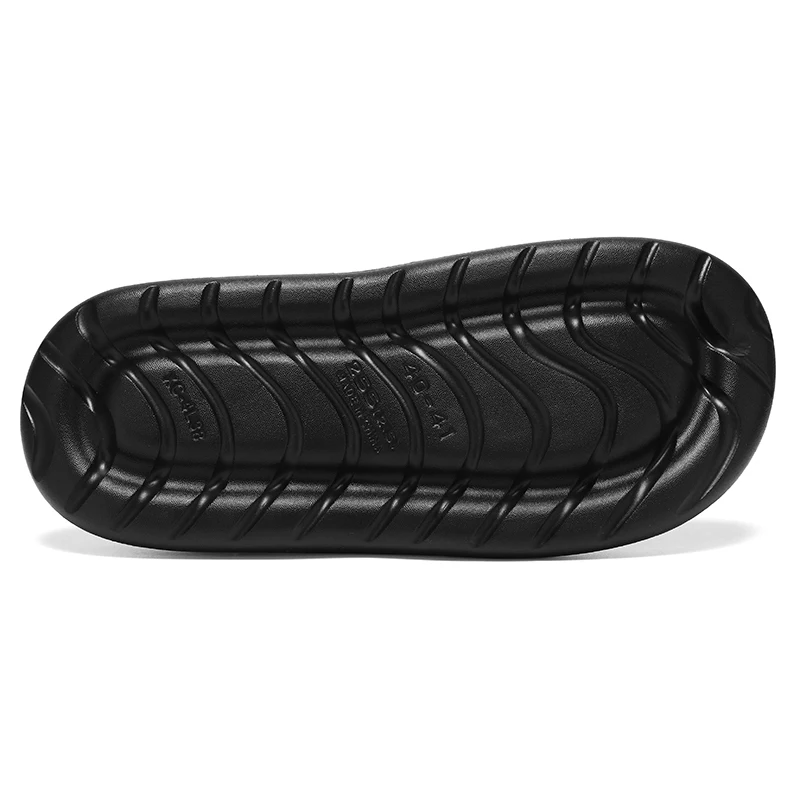 Men's flat slippers summer thick soft sole eva slippers outdoor beach sandals women's 45 non-slip comfortable bathroom slippers image 6