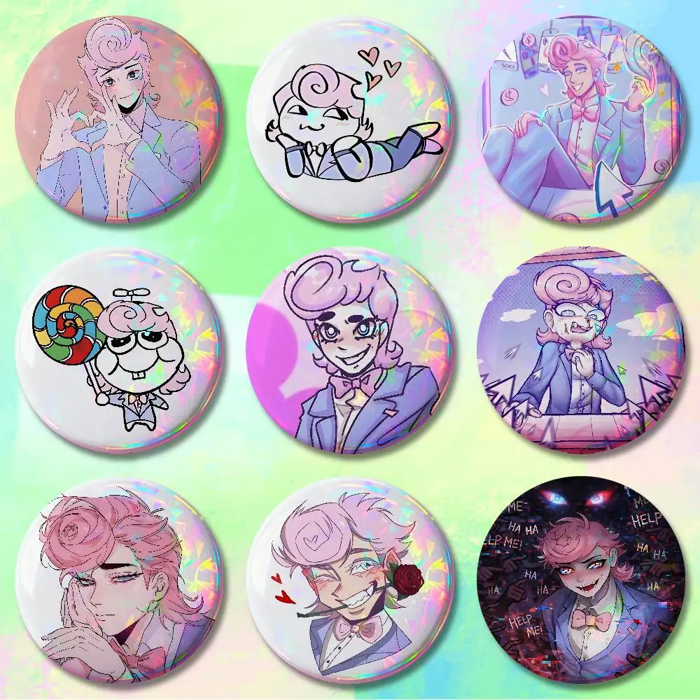 H-Harvey H-Harvington Fanart HD Print Badges Pretty Round Display Brooches IP merchandise 32mm 58mm 75mm 44mm 25mm