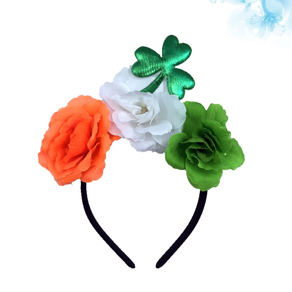 

Clover Headbands Rose Hair Accessories Headdress Party Festival St. Patrick Day Hair Hoops Charming Sweet Style