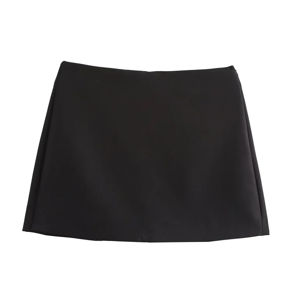 RARA 2025 high waist simple solid color basic style casual versatile temperament skirt pants spring new women's clothing