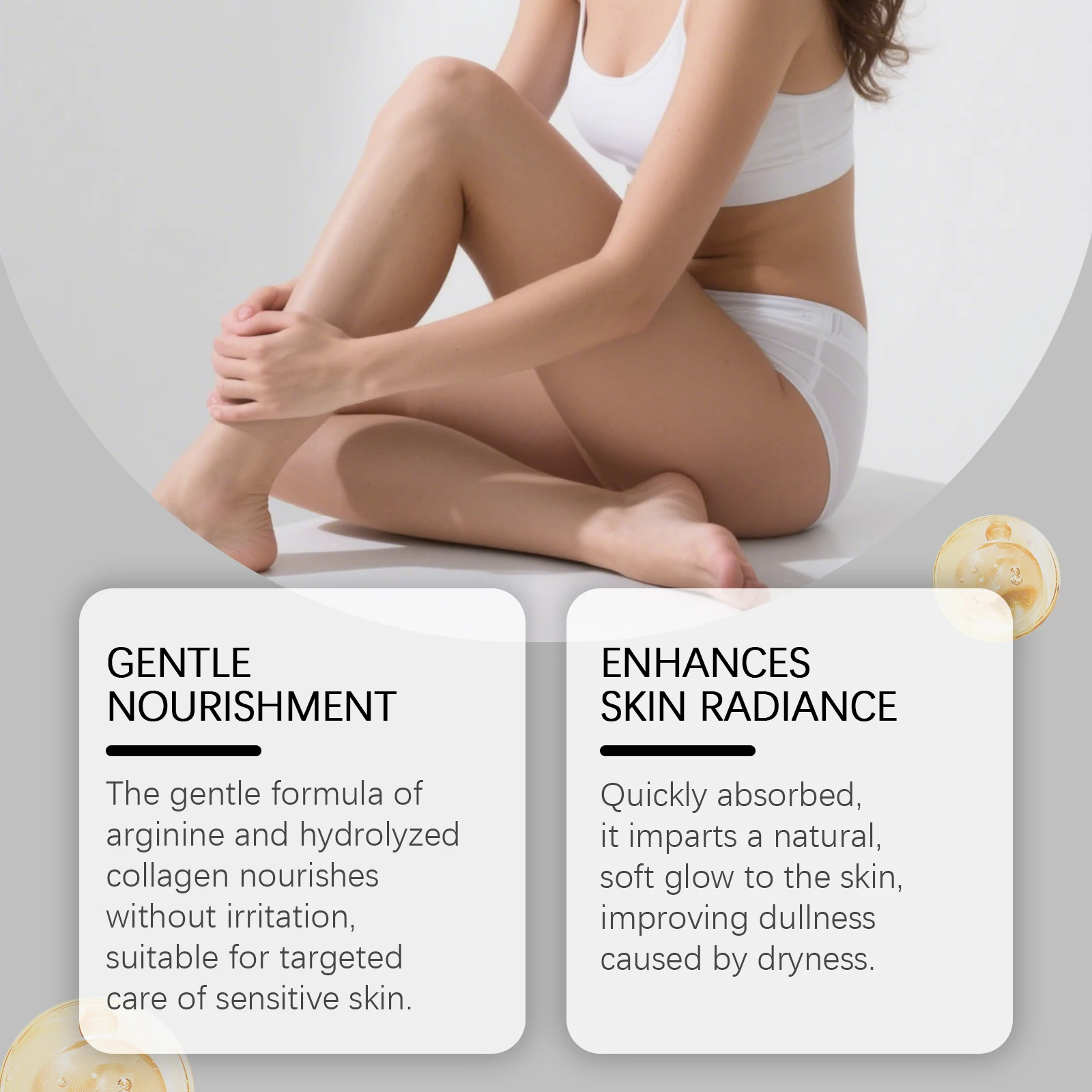 OceAura 100ml Vitamin C Skin Care Body Oil Moisturizes Skin Smooth, Moist and Shiny Skin Care Body Oil