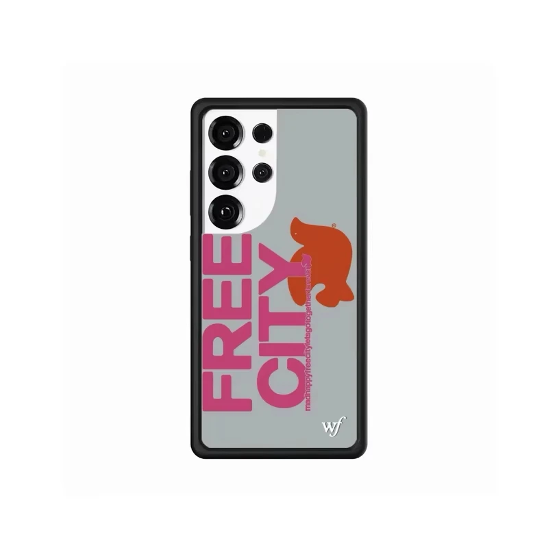 Чехол для телефона Wildflower INS Free City Together Samsung S23 S24 S25 S26 Ultra с изображением котенка Оливии Нилл Клэр Дрейк 