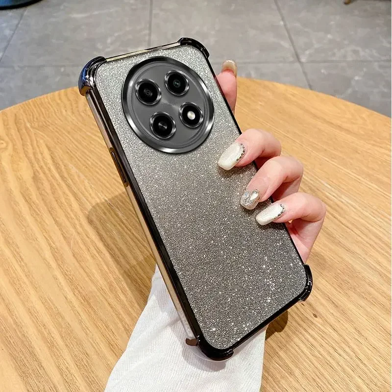 حافظة عصرية فاخرة متدرجة لامعة لهاتف Honor Magic 8 Pro 7 6 Lite X9/A/B/C وسادة هوائية بأربعة كونر لحماية غطاء مقاوم للصدمات