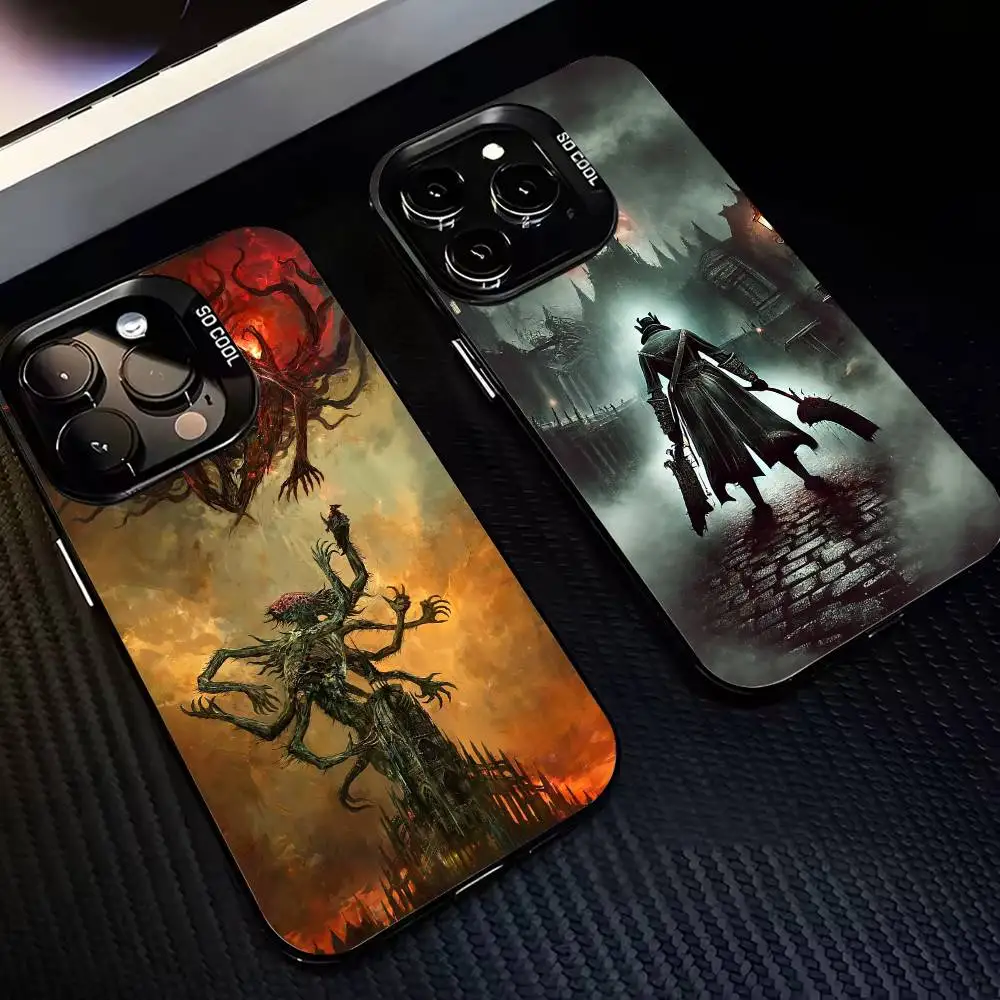

Game B-Bloodborne-es Phone Case For iPhone 17,16,15,14,13,12,11 Plus,Pro Max,XS,Colorful Silver Phone case Funda Cover