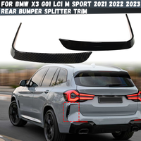 For BMW X3 G01 LCI M Sport 20d 25i 20i 30i 30d M40i M40d 2021-2023 Rear Bumper Splitter & Air Intake Trim Diffuser Canard