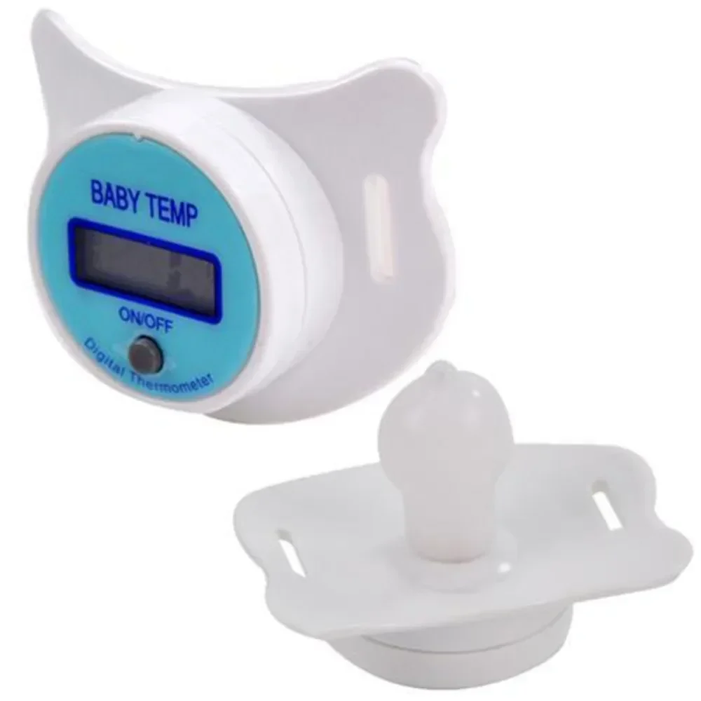 Neonati bambino pratico ciuccio digitale temperatura LCD capezzolo termometro orale allarme bocca gadget elettronici temperatura