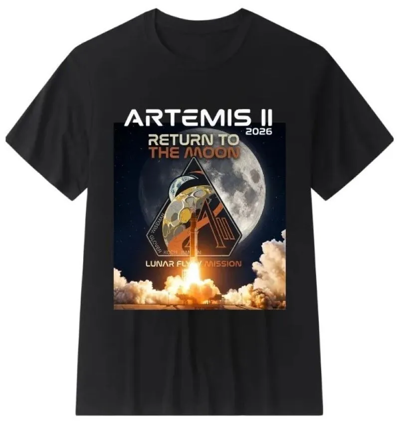 Camiseta unisex vintage Artemis II Return to The Moon Lunar Flyby Mission 2026