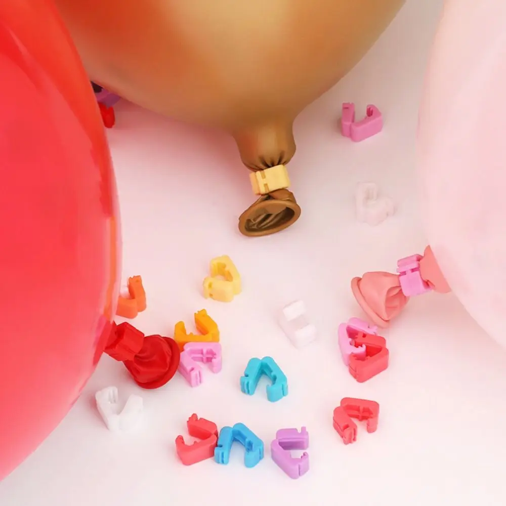 100pcs Colorful Balloon Sealing Clips Plastic Material High Quality Balloon Clamps Useful Design Sealing Function