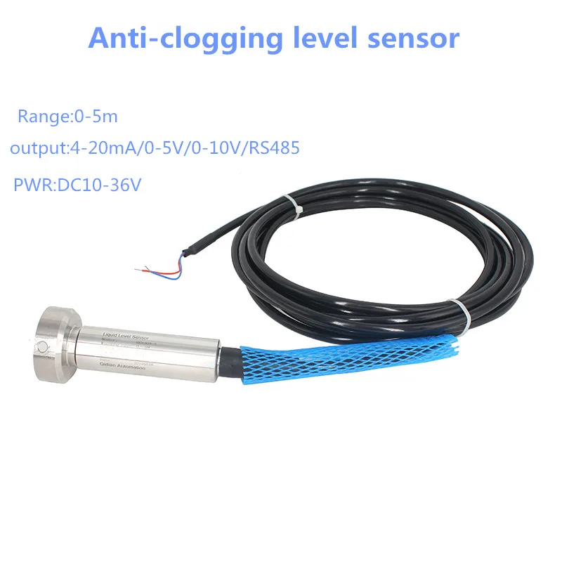 

Hydrostatic sewage Level Sensor 4-20mA Anti-clogging Liquid Level Sensor Transmitter