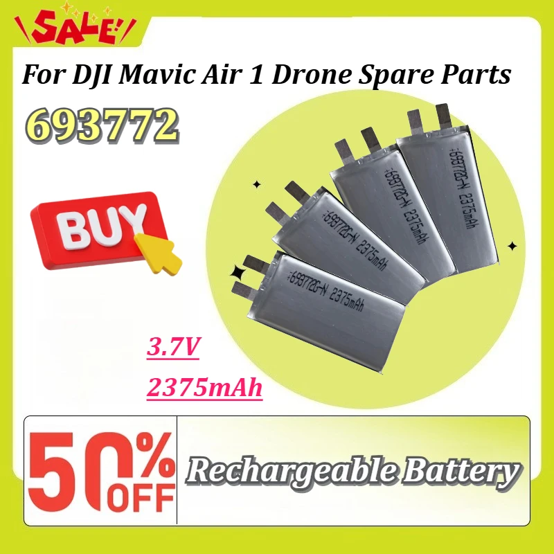 High-Capacity Power LiPo Core Cell 2375mAh 3.8V 693772 Replacement for DJI Mavic Air 1 Drone Spare Parts