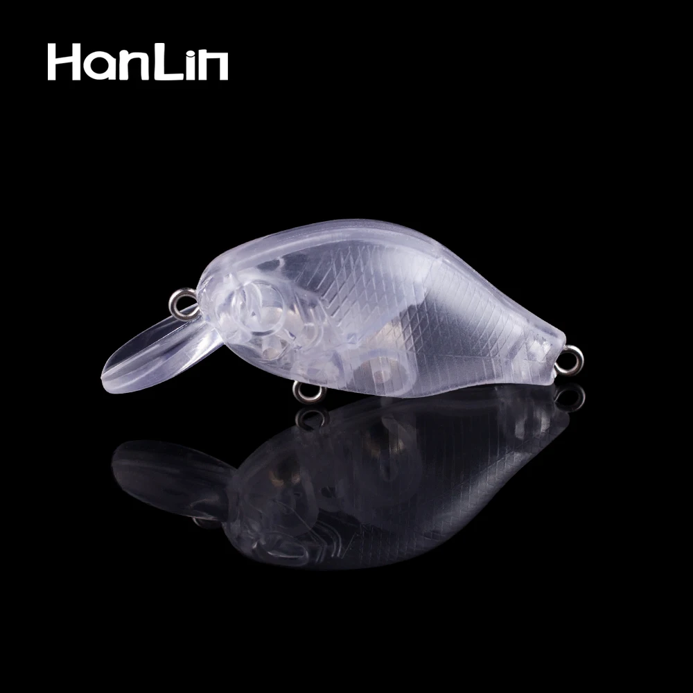 

Hanlin 10/20pcs 5.5CM 6.5G DIY Crankbait Unpainted Fishing Lures Floating Artificial Hard Body Bait Wobbler Blanks Tackle