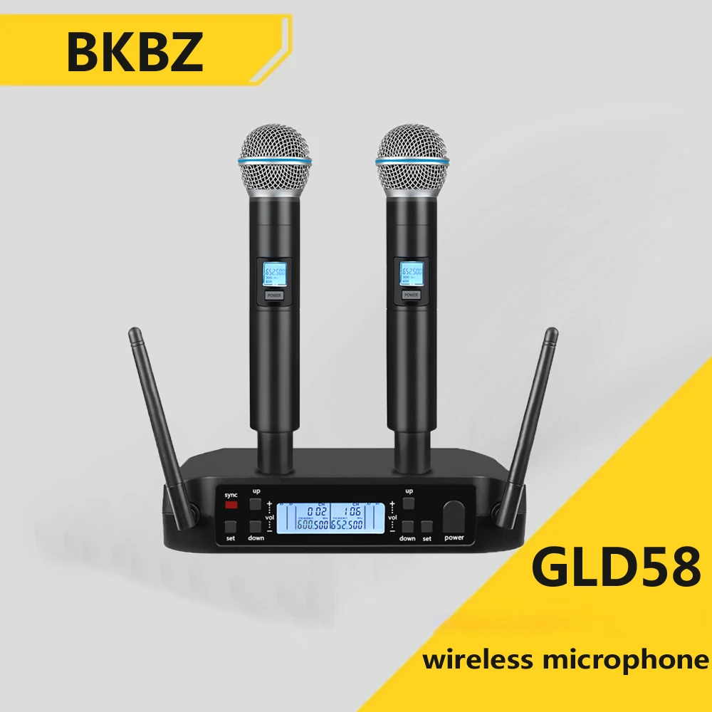 BKBZ Professional Wireless Handheld Microphone for Studio Recording and Karaoke Meetings Church