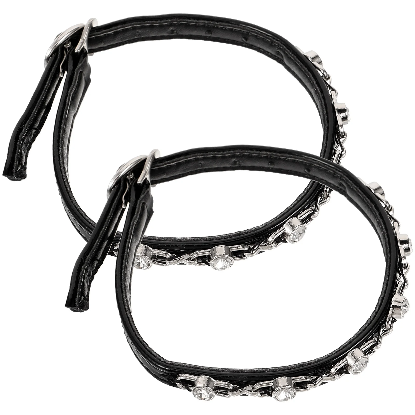 1 زوج أحزمة الأحذية للكعوب النساء انفصال كعب مشبك عدم الانزلاق استبدال الكاحل حزام ل عالية الكعب أحذية الأشرطة النساء #6