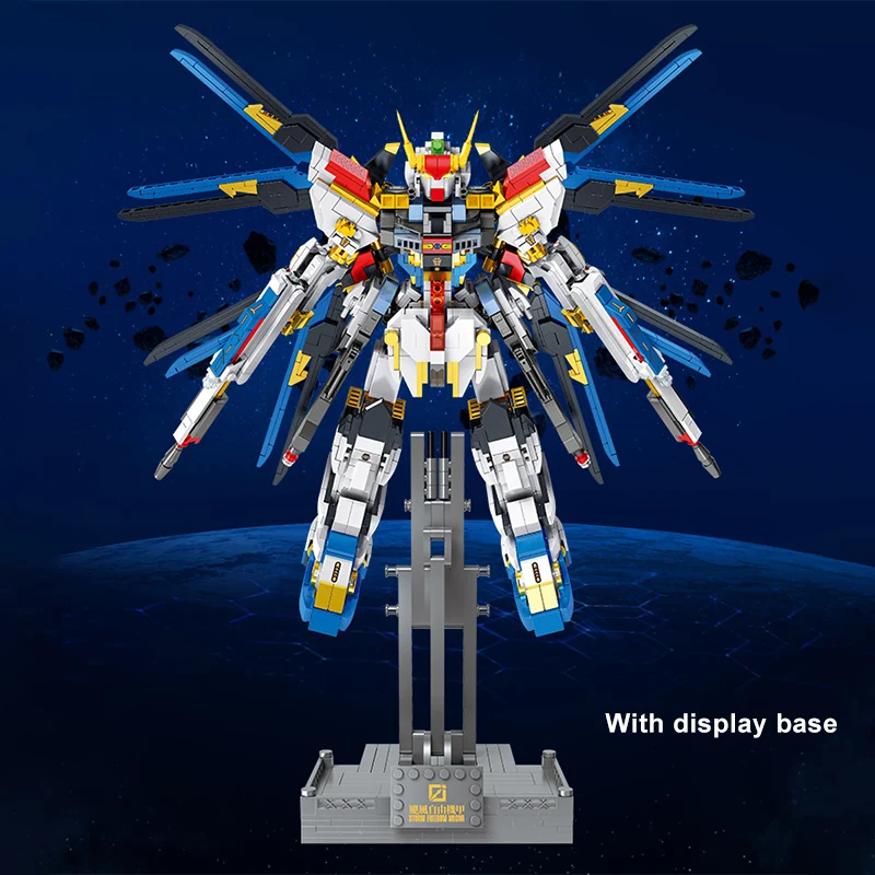 Technical MOC Storm Freedom Mecha Model Building Blocks City Sakura Pink Mechanic Bricks Decoration Toys For Children Adult Gift