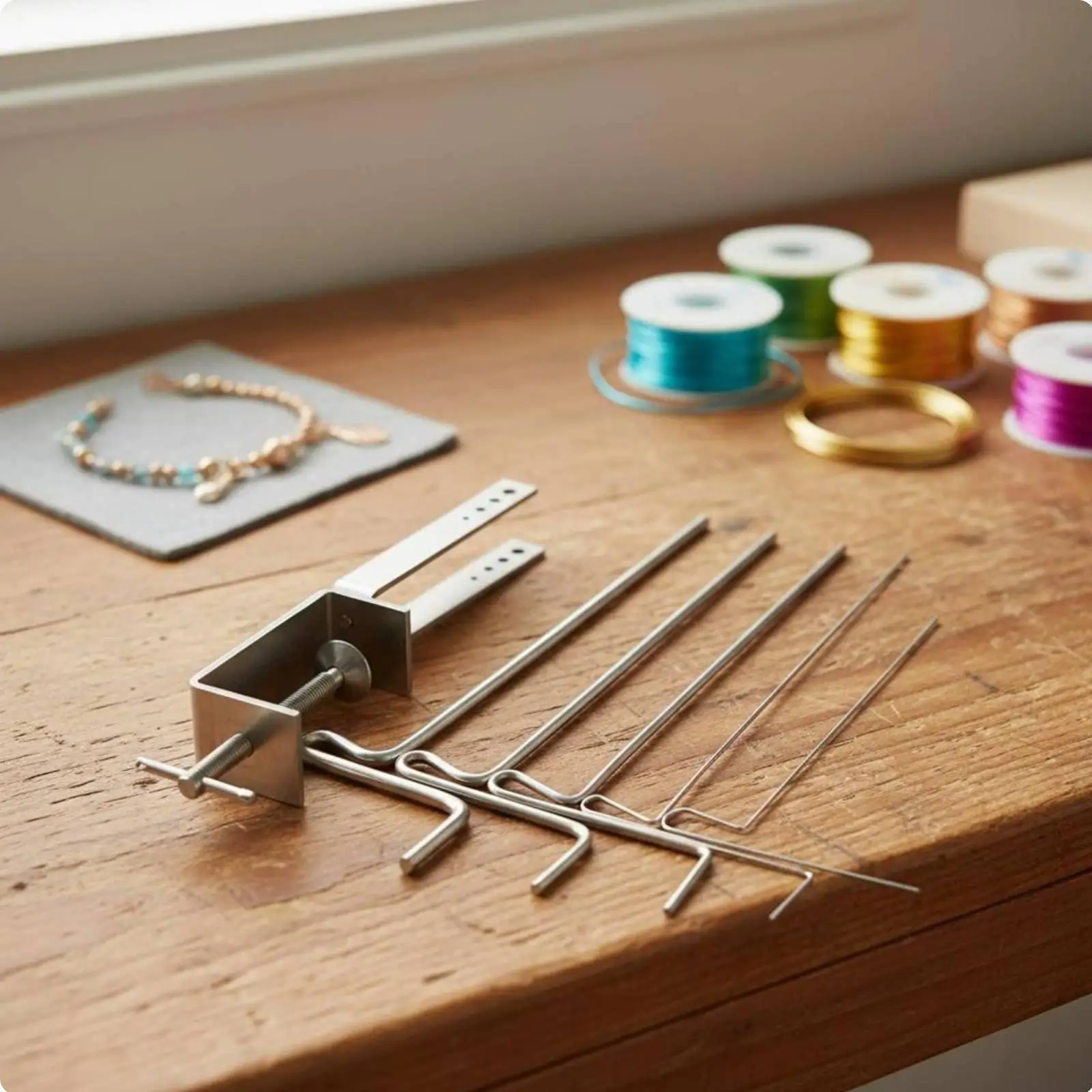 Stepped Wire Looping Rod 5 Interchangeable Mandrels for Crafters