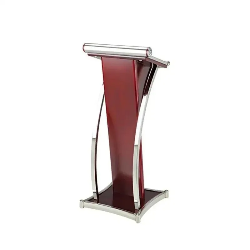 Lecture stand Speech stand Simple and fashionable crescent-shaped reception Reception restaurant Welcome desk