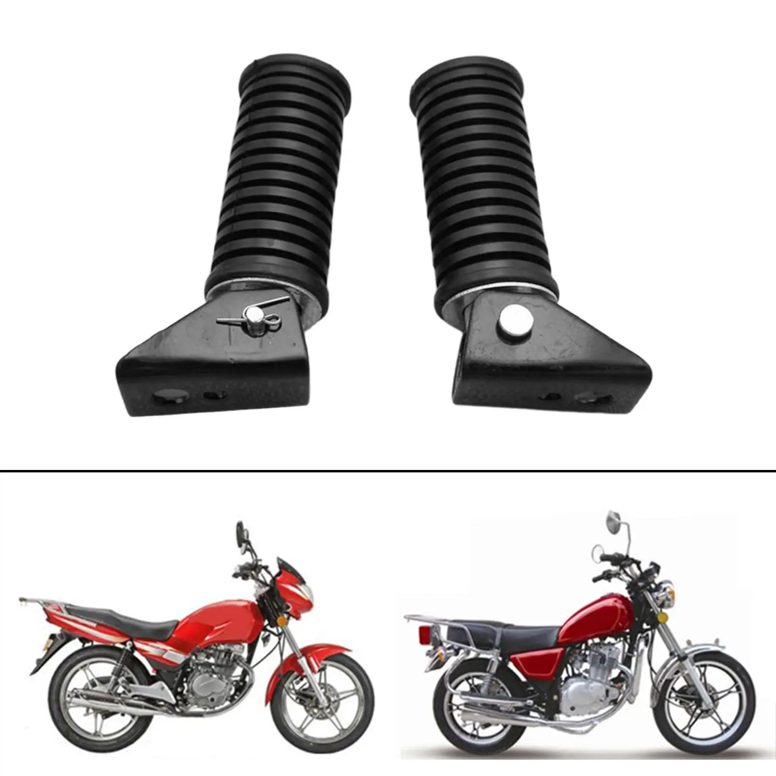 Motorcycle Pedal Sturdy Motorcycle Footpegs for Qj125 GS125 Spare Parts image 4